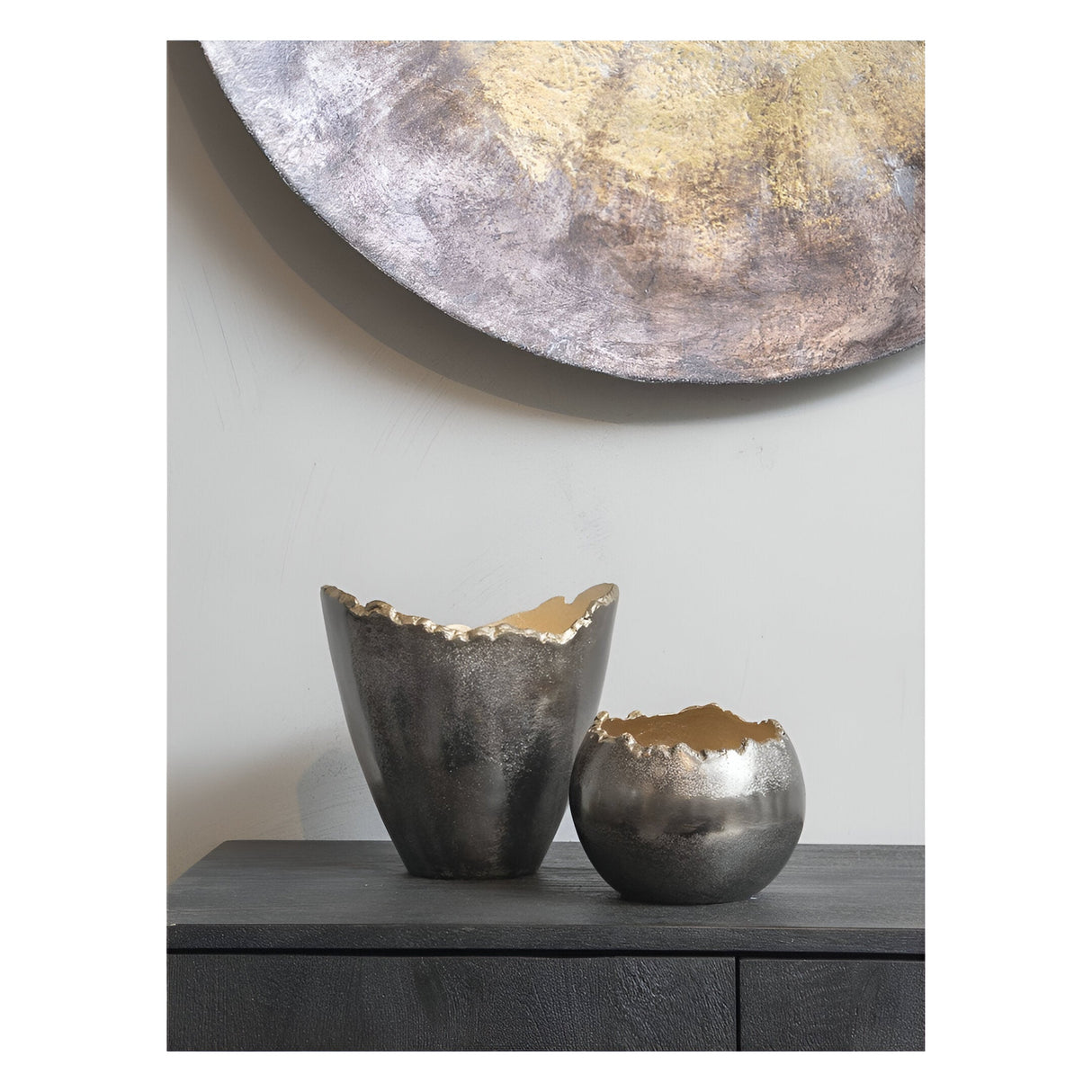 Merapi Lava Small Vase - Gold