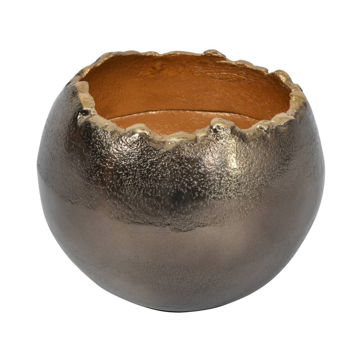 Merapi Lava Ball Vase - Gold