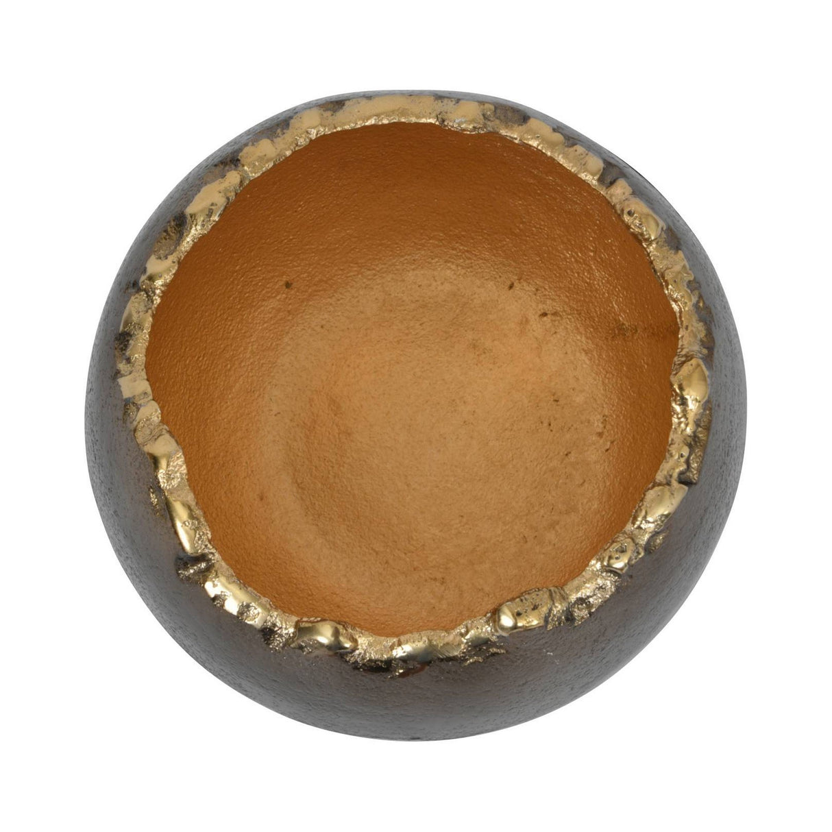 Merapi Lava Ball Vase - Gold