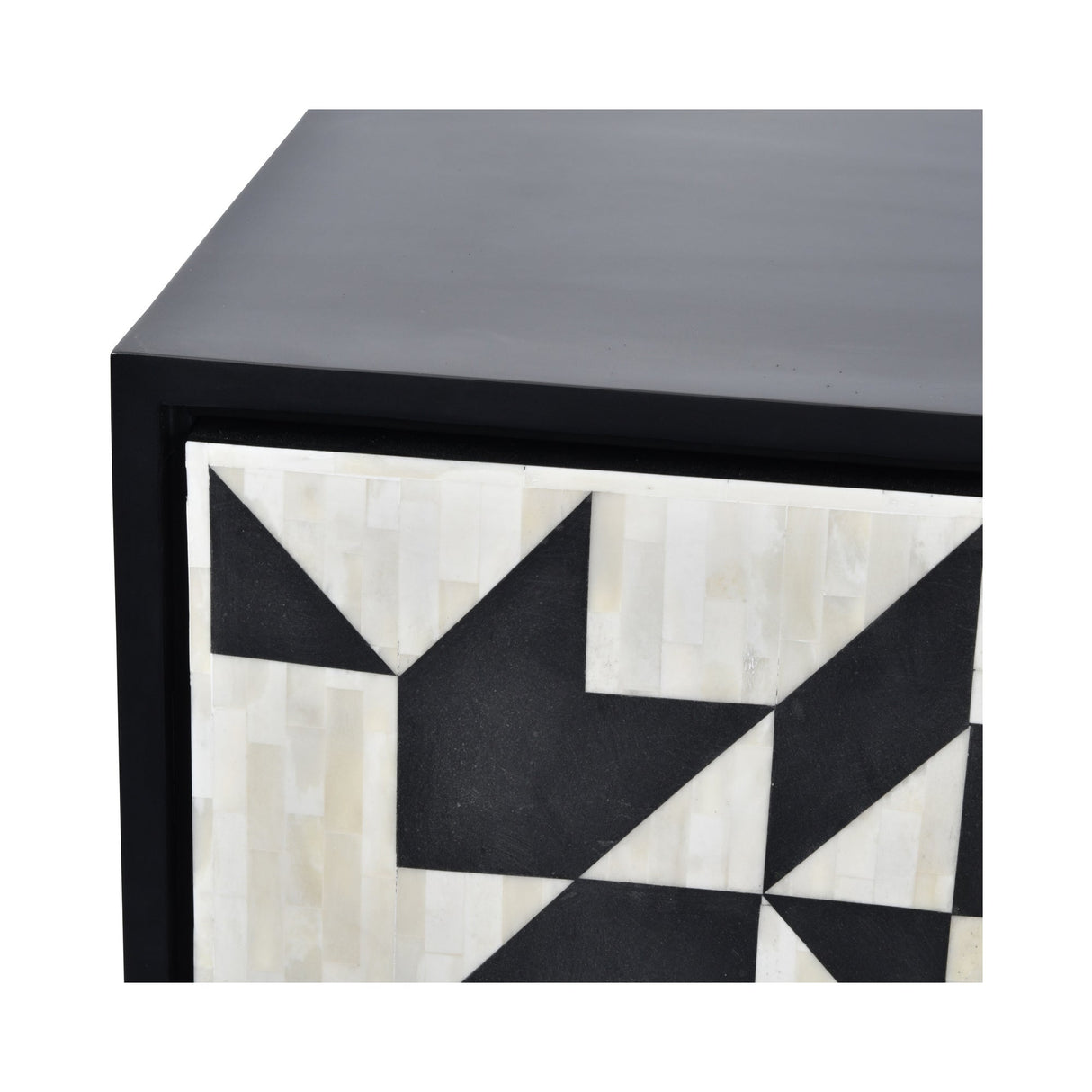 Wolseley 4-Door Buffet Sideboard - Black & Ivory