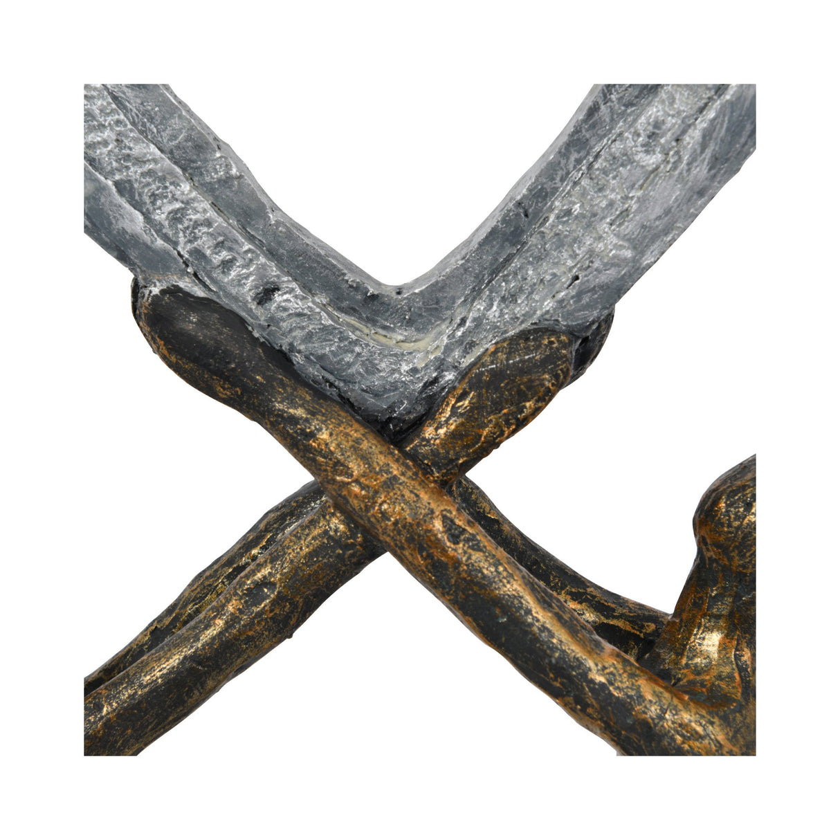 Uplifting Love Couple with Heart Resin Figurine - 33cm