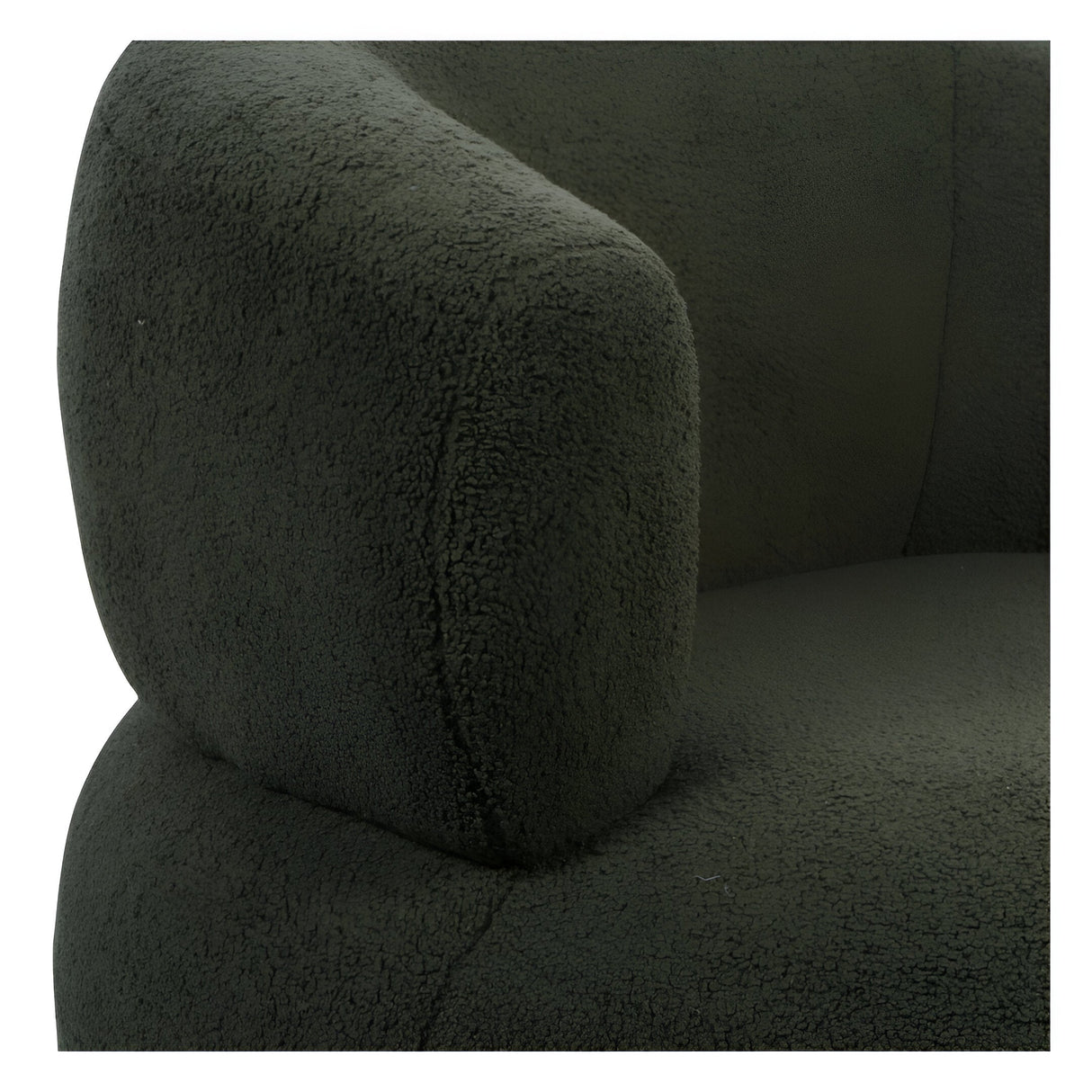 Luna Boucle Occasional Chair - Green