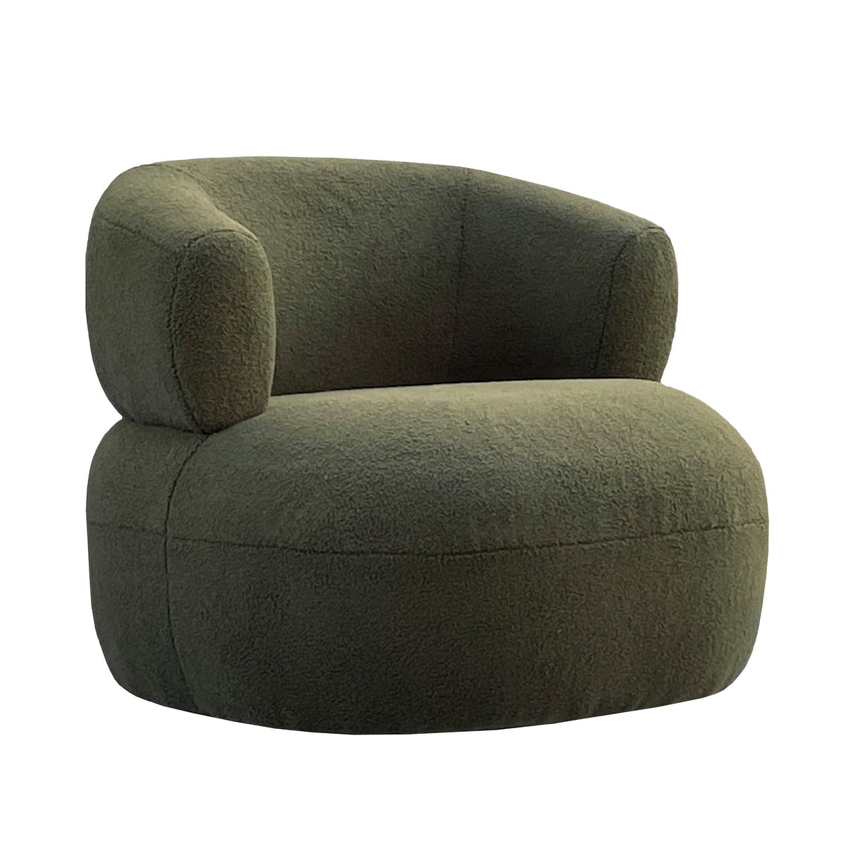 Luna Boucle Occasional Chair - Green