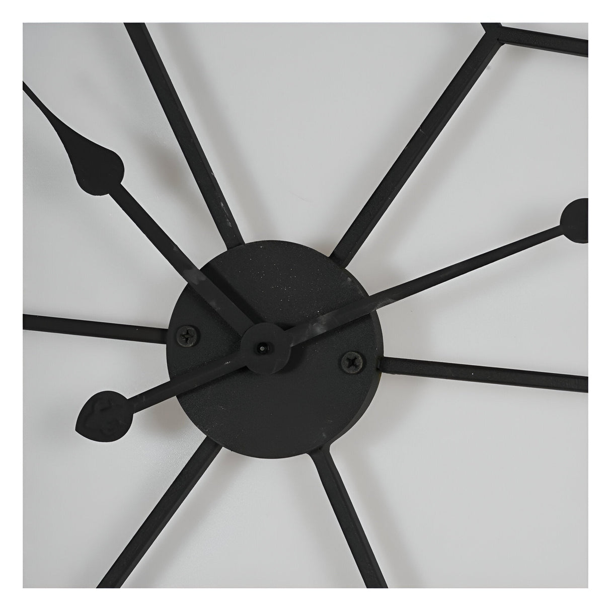 Oversized LED Backlit Wall Clock - Black