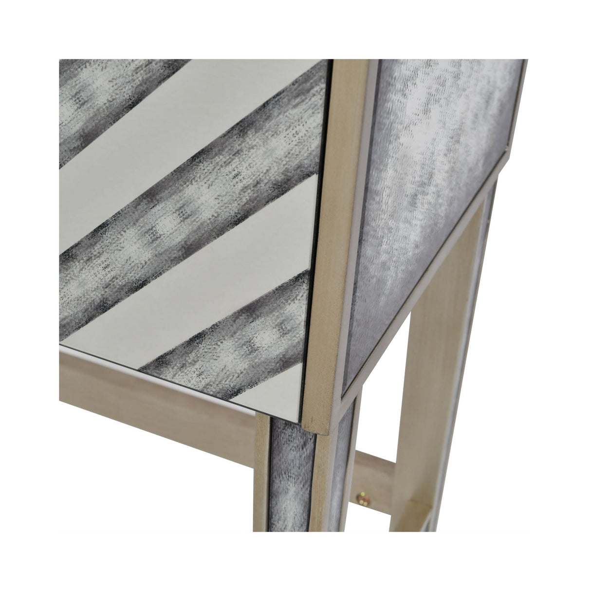 Lexington Antique Mirrored Bar Cabinet - Gold & Silver