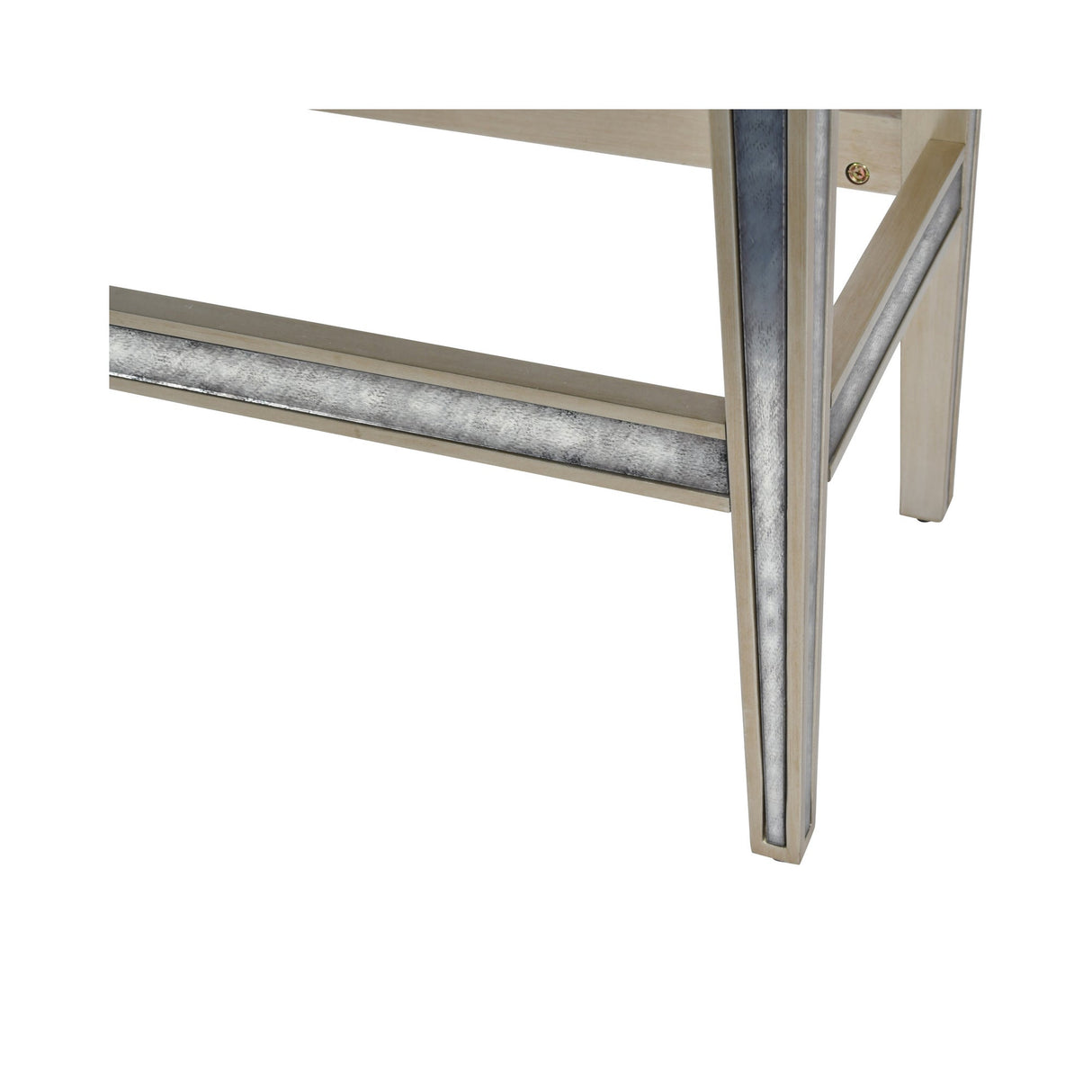 Lexington Antique Mirrored Bar Cabinet - Gold & Silver