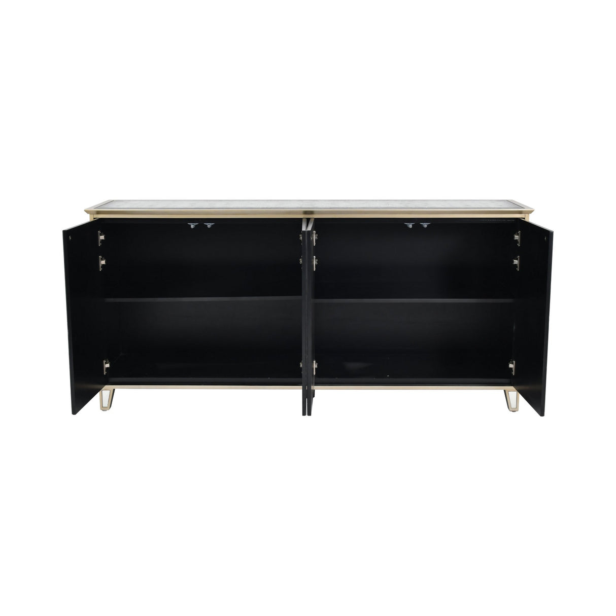Lexington 4-Door Antique Sideboard - Mirror & Gold