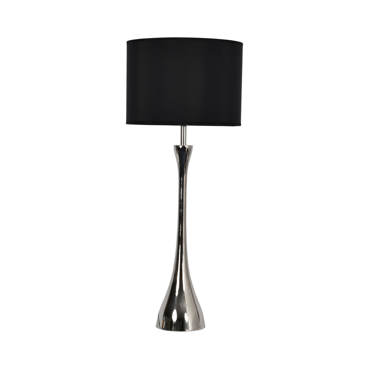 Lyra Nickel Table Lamp (Base Only) - Silver