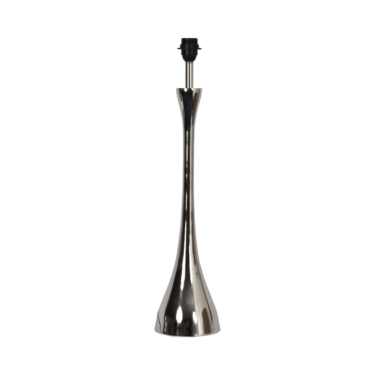 Lyra Nickel Table Lamp (Base Only) - Silver
