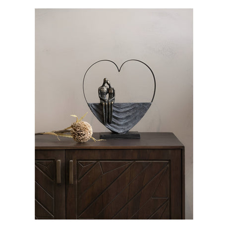 Couple Inside Heart Figurine - 31cm