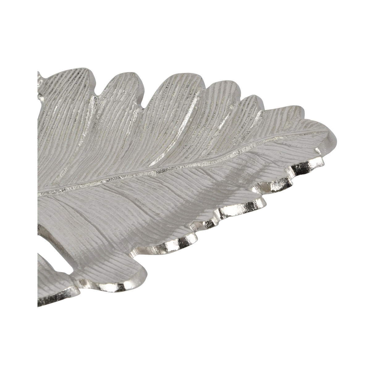 Large Feather Platter - Nickel