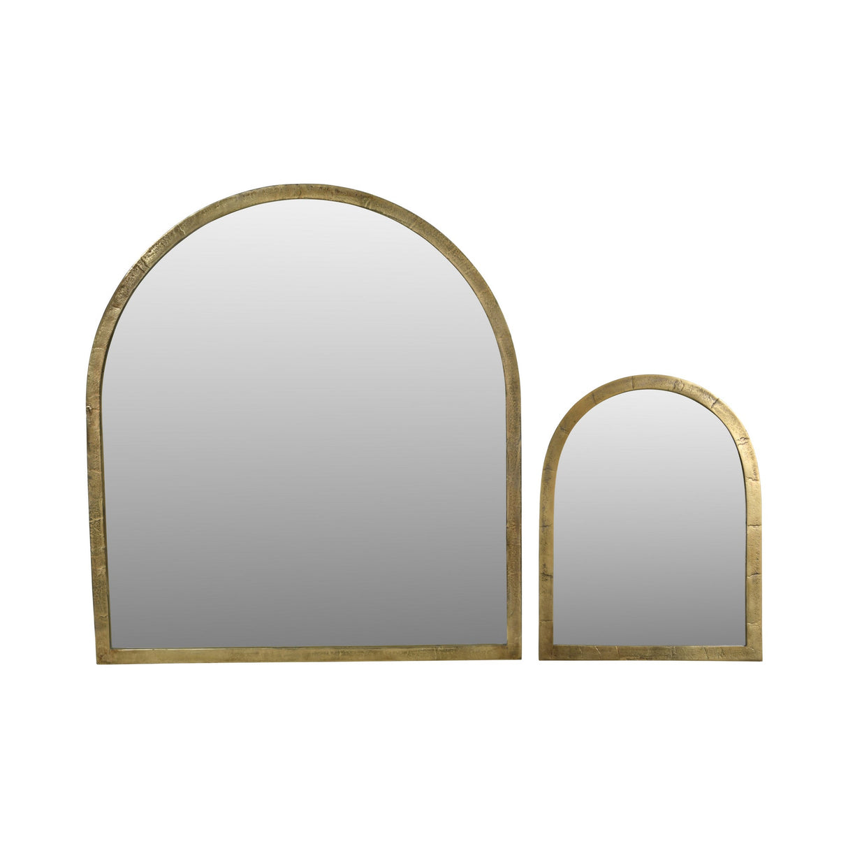 Arched Window Large Wall Mirror Gold - 91x101cm
