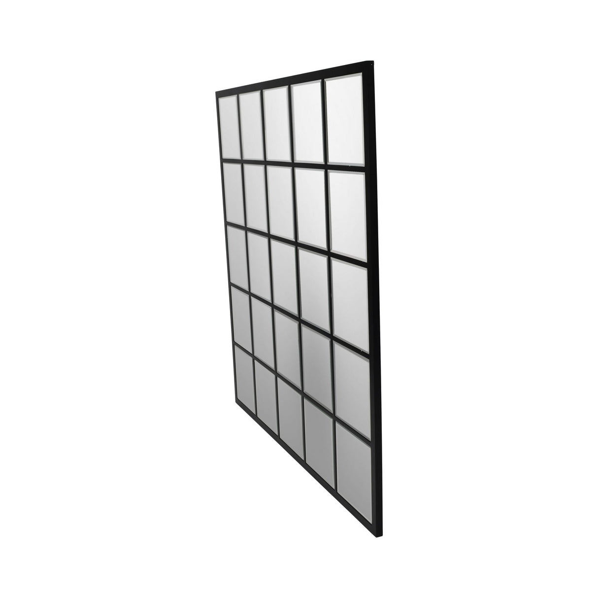 Blakely Square Wall Mirror Black - 100cm