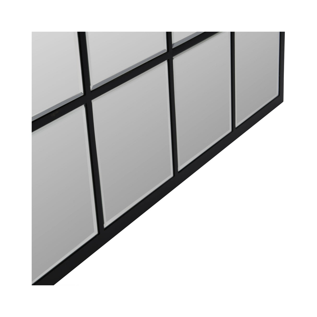 Blakely Square Wall Mirror Black - 100cm