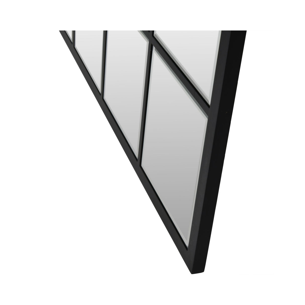 Blakely Square Wall Mirror Black - 100cm