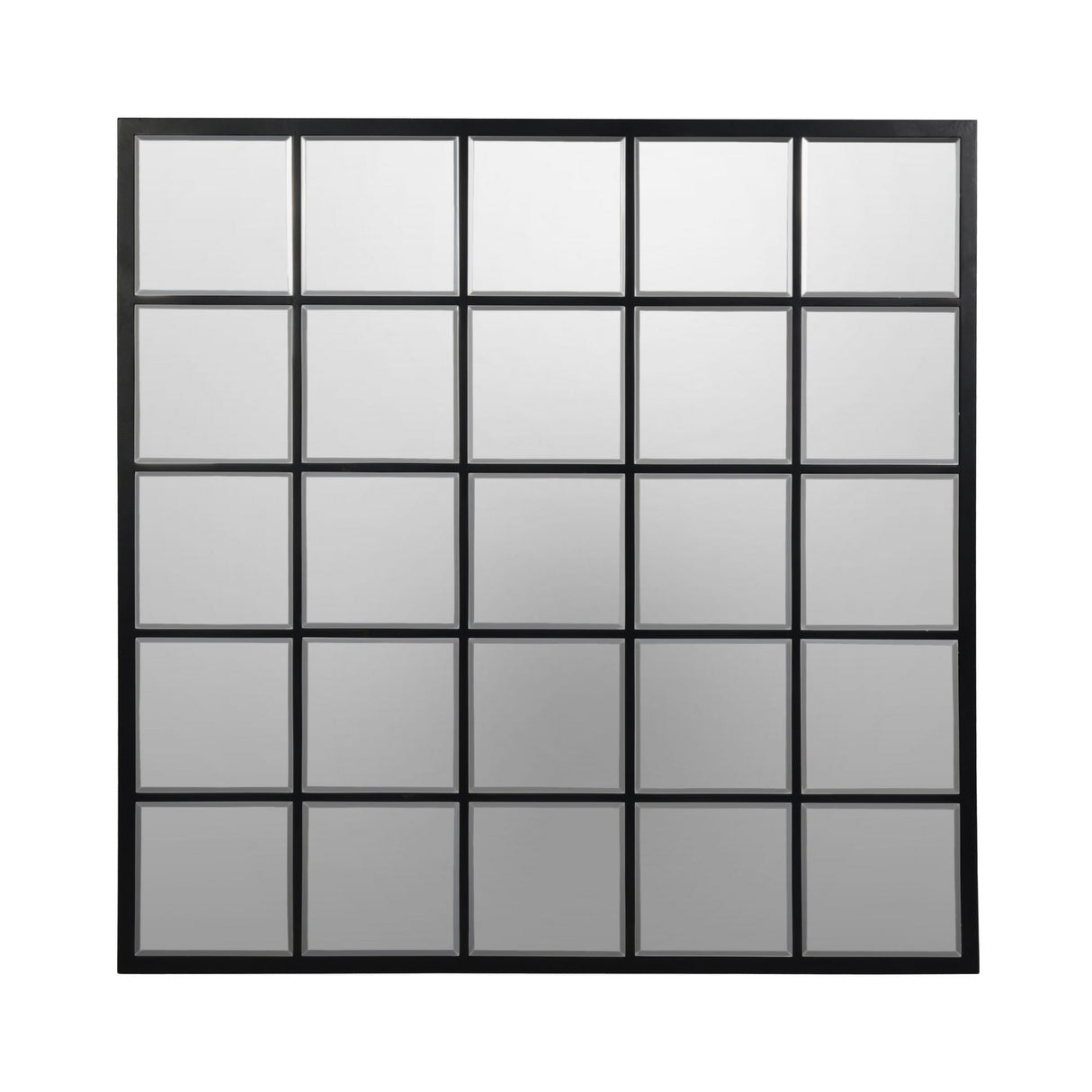 Blakely Square Wall Mirror Black - 100cm