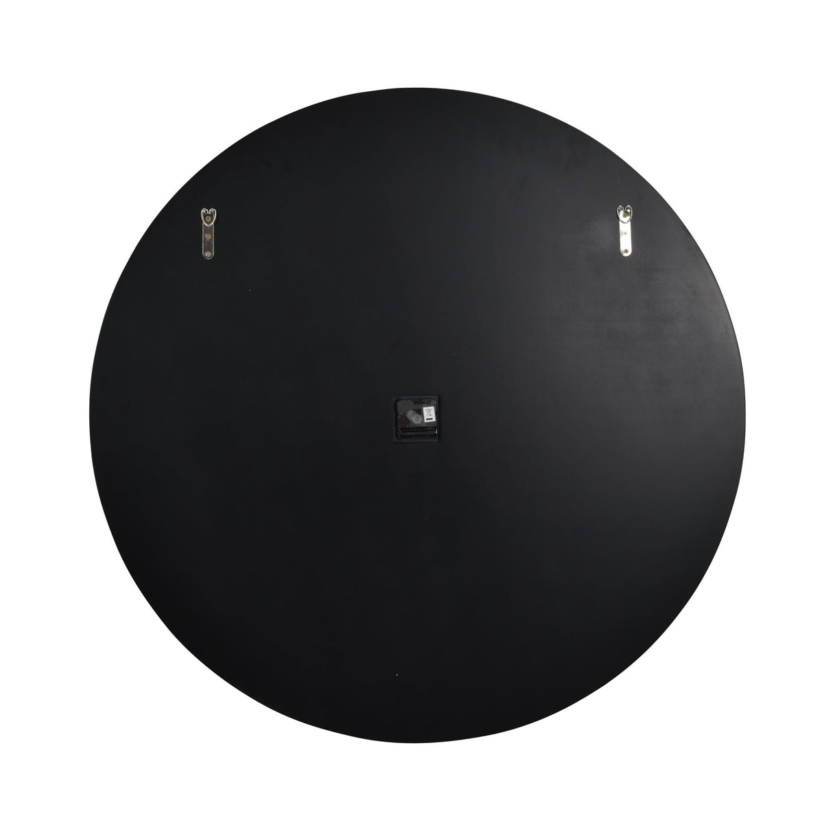 Two Tone Round Mirrored Wall Clock - Grey & Black