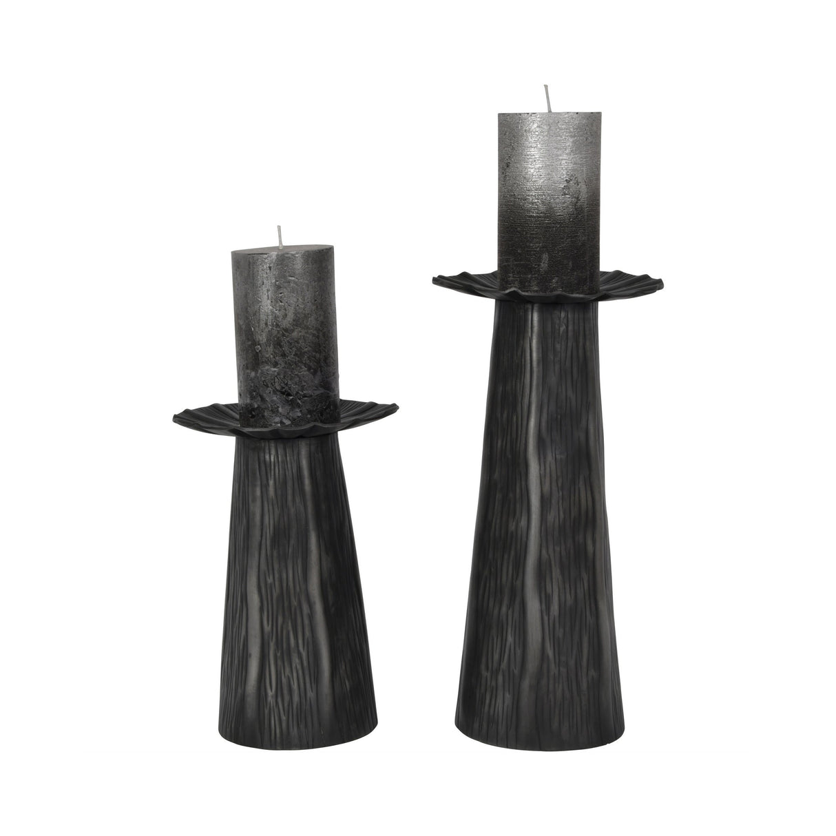 Pelham Large Pillar Candle Holder 31cm - Black