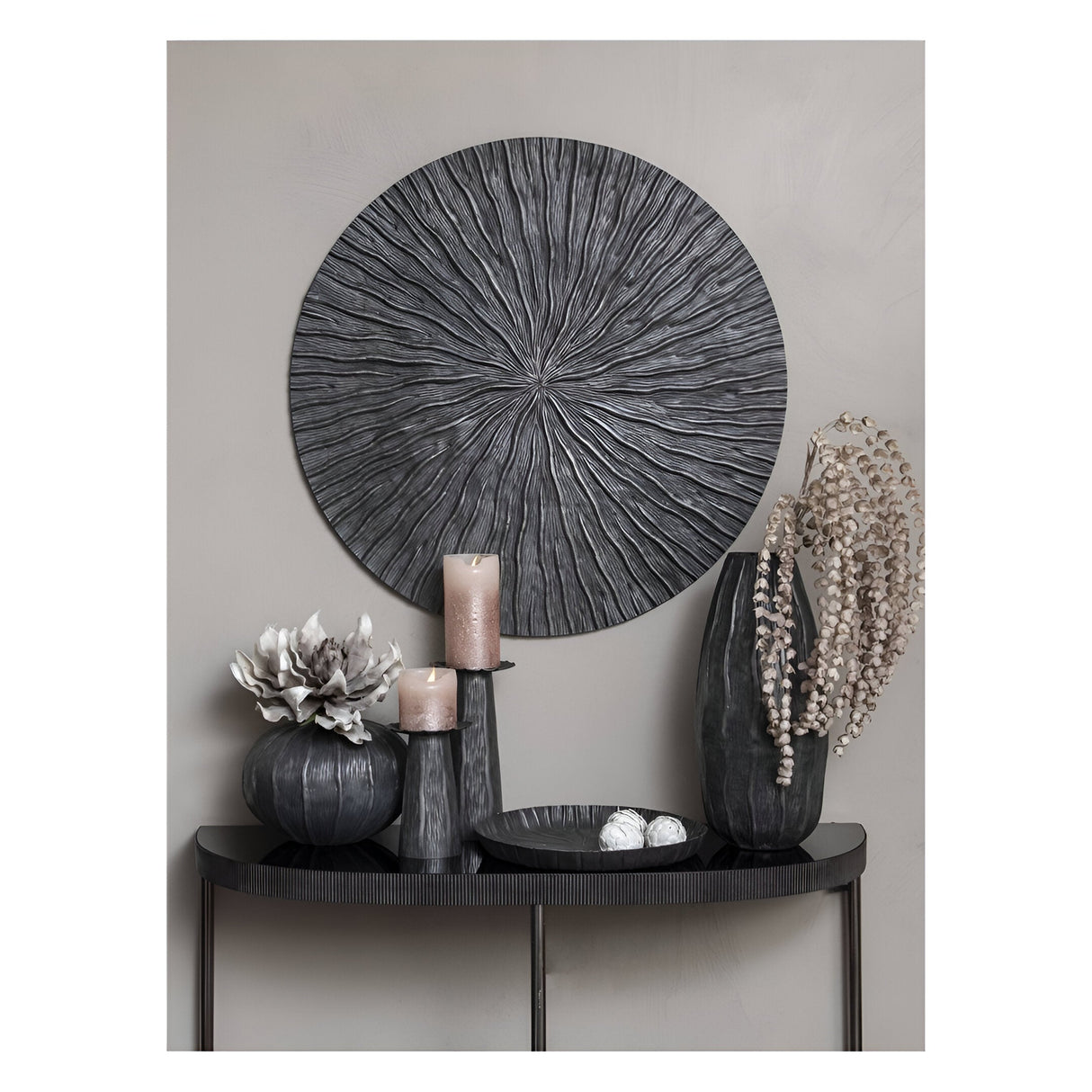 Pelham Squat Vase - Matt Black