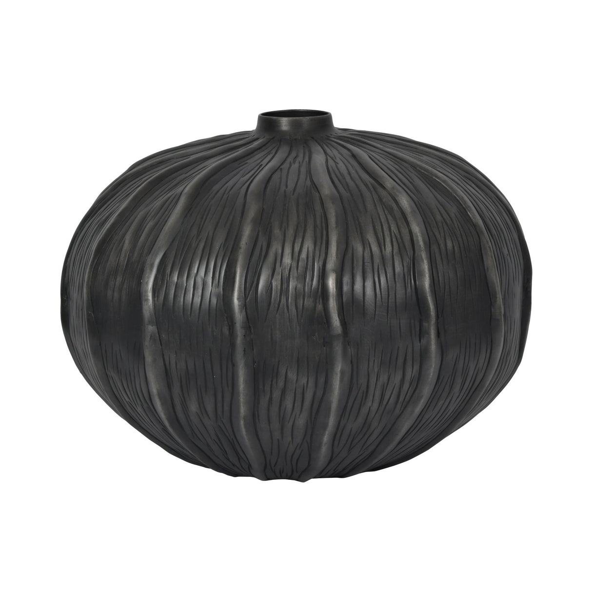 Pelham Squat Vase - Matt Black