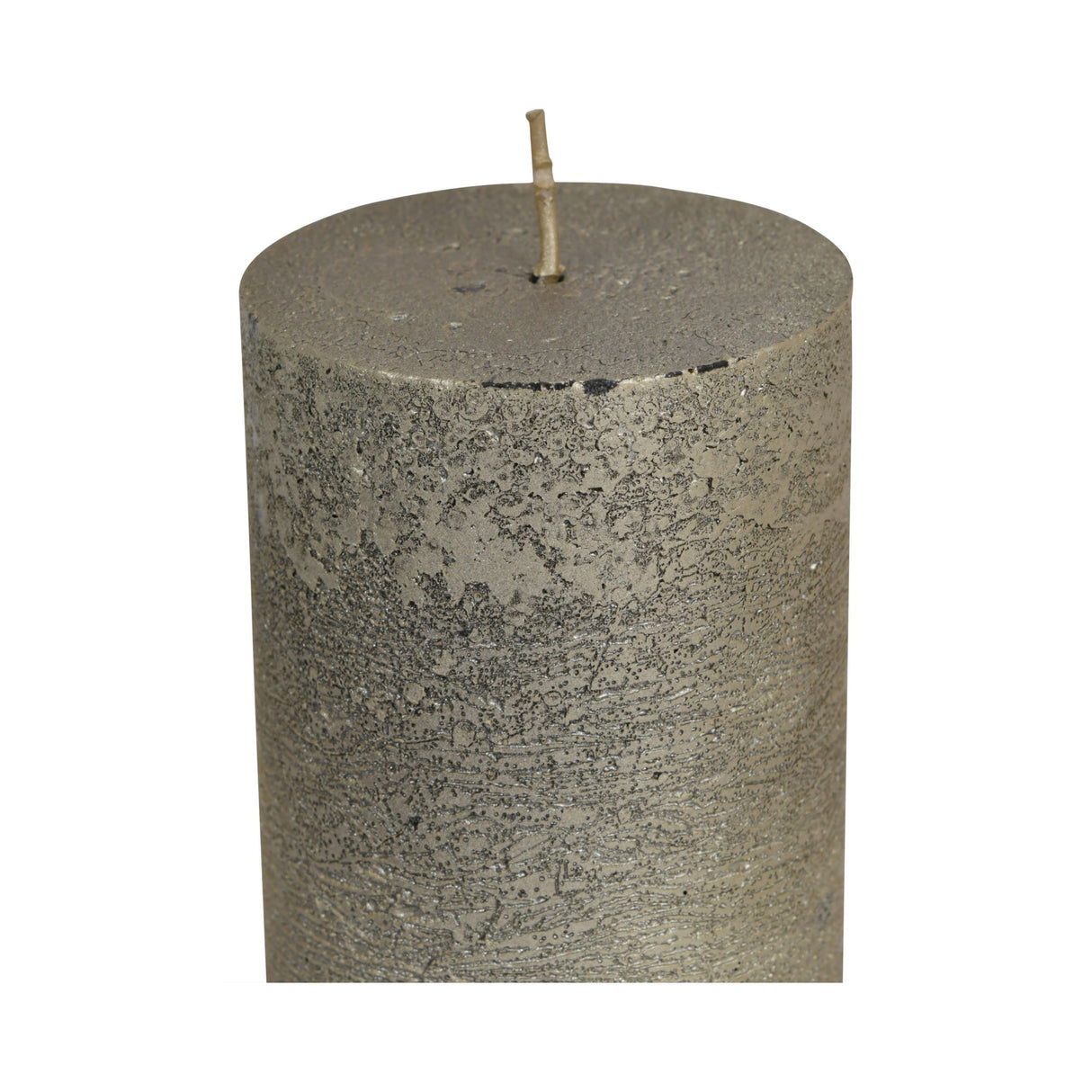 Libra Black & Gold Ombre Pillar Candle - 7x19cm