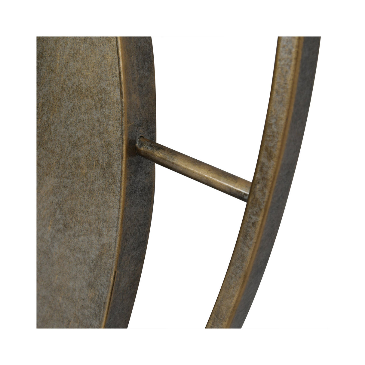 Concentric Circles Iron Wall Mirror Aged Gold - 100cm