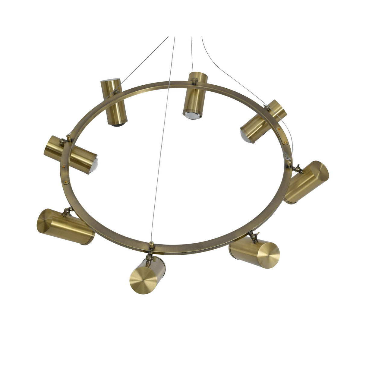 Stukely 8 Light Suspension - Brushed Brass