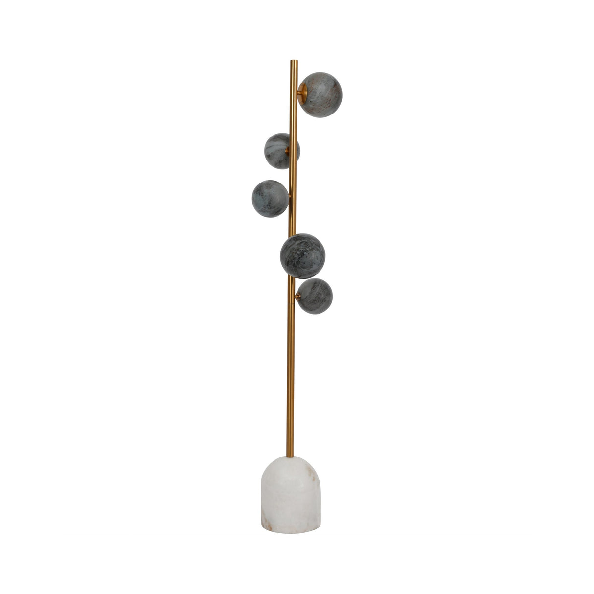 Constellation 5 Light Globe Floor Lamp - Grey & Gold