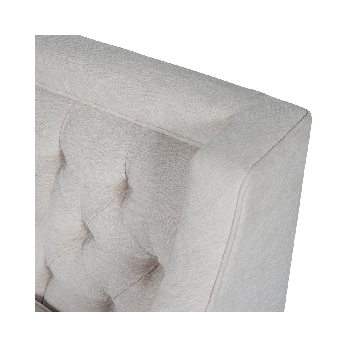 Theodore Buttoned Armchair - Ivory