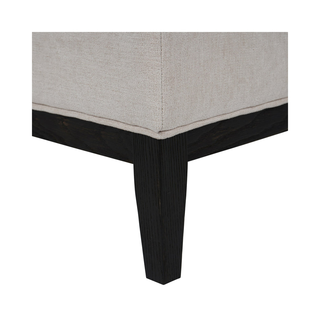 Theodore Buttoned Stool - Ivory