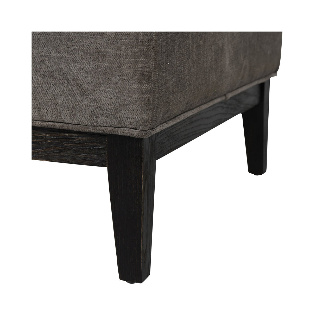 Theodore Buttoned Stool - Warm Grey