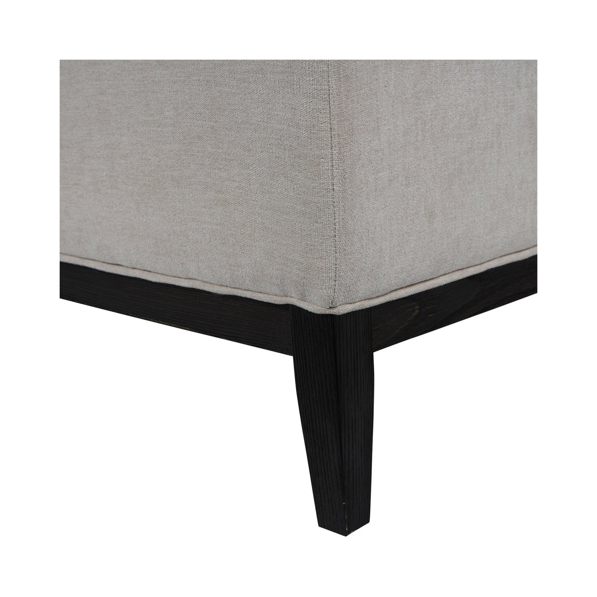 Theodore Buttoned XL Ottoman - Ivory