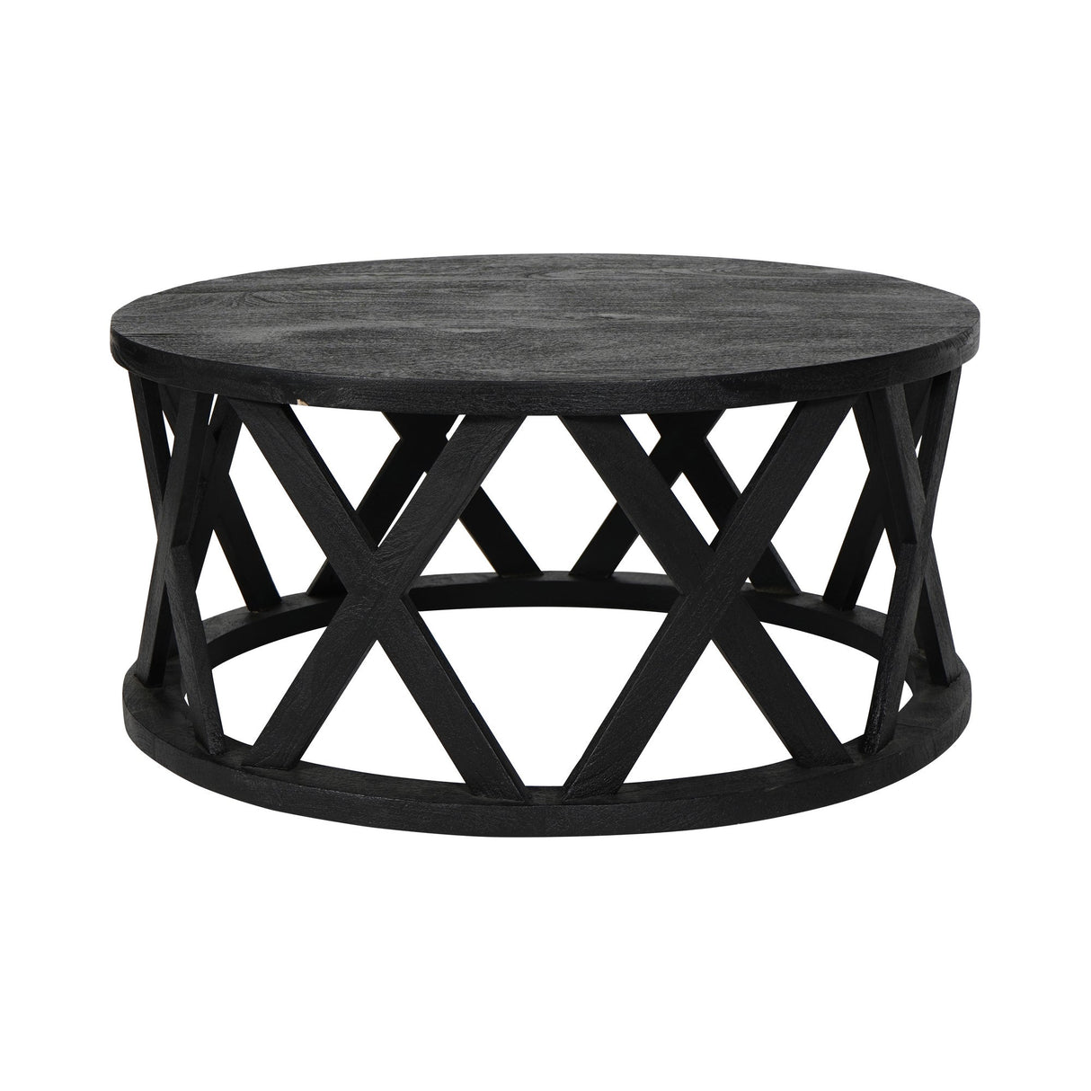 Cali Solid Wooden Coffee Table - Black