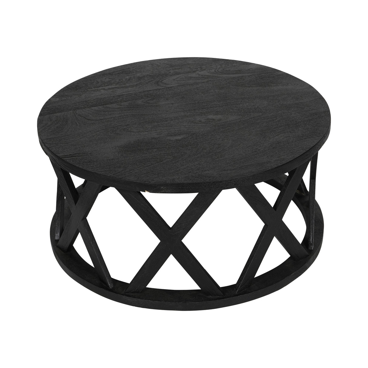 Cali Solid Wooden Coffee Table - Black