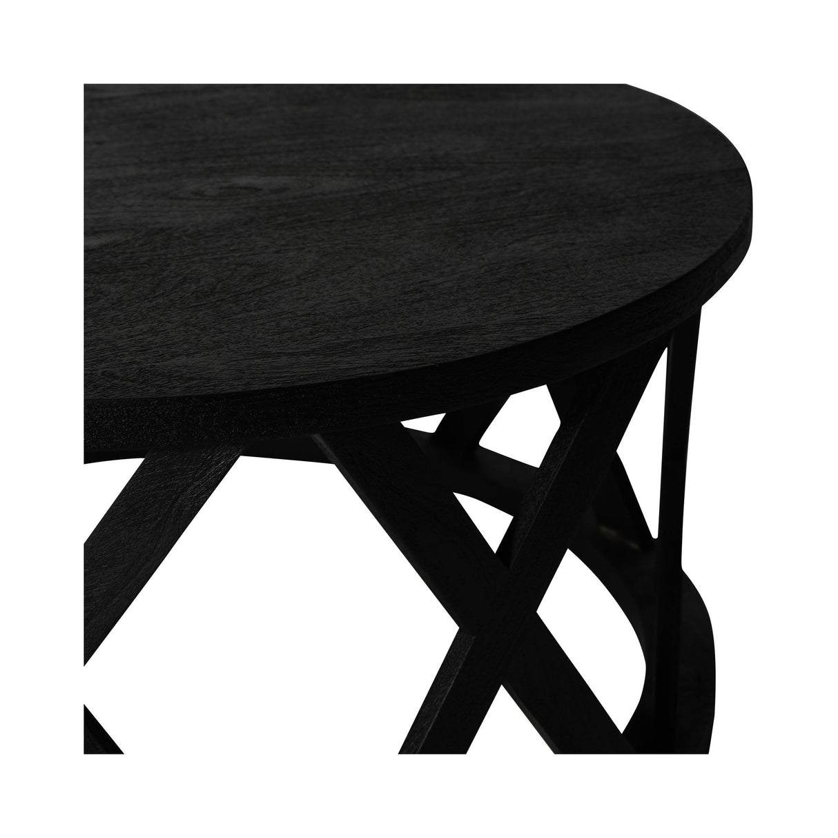 Cali Solid Wooden Coffee Table - Black