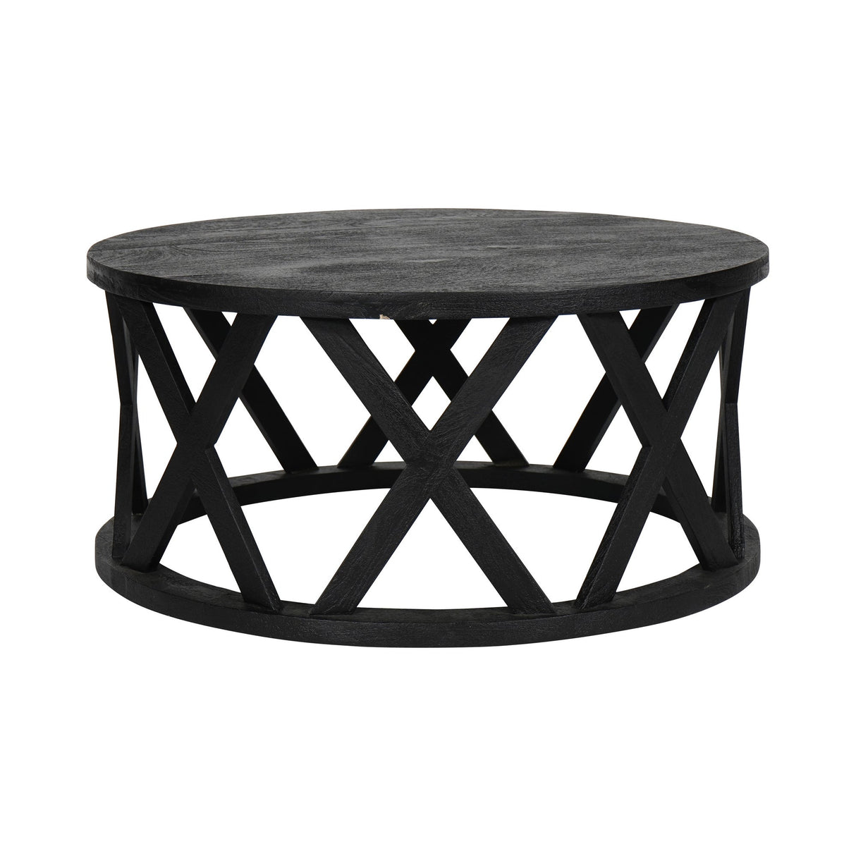 Cali Solid Wooden Coffee Table - Black