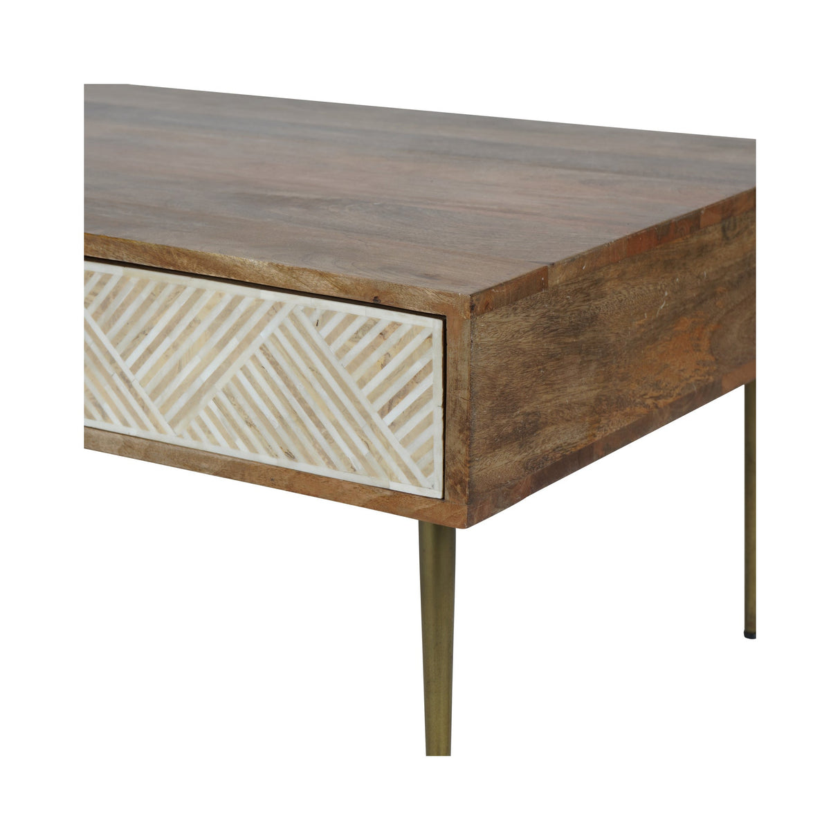 Linden Bone & Mango Wood Coffee Table - Natural