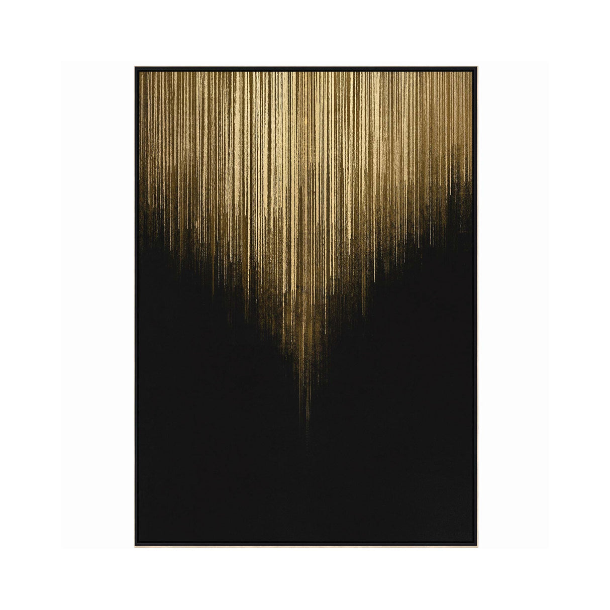 Golden Rain Foiled Framed Canvas - 100x140cm