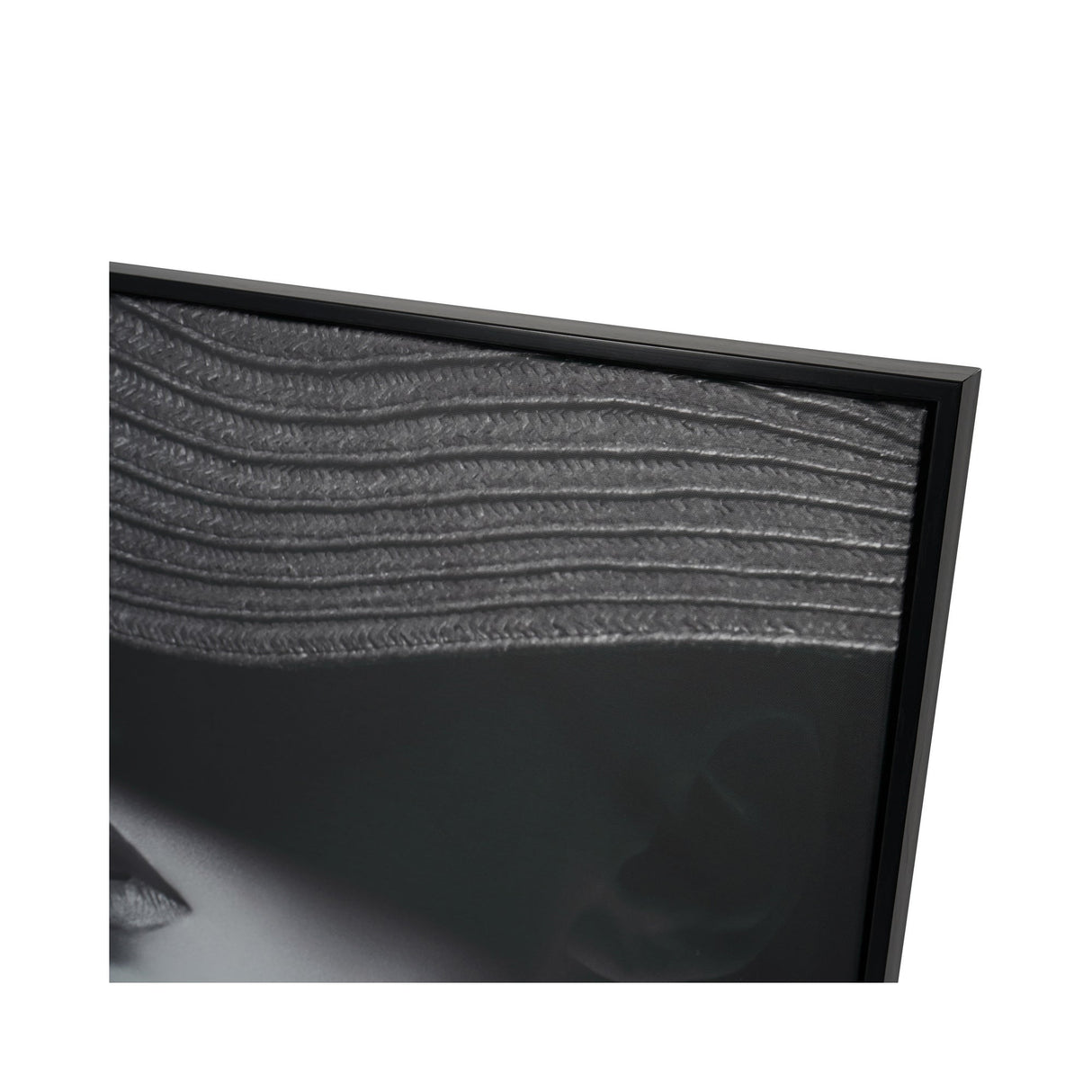 Lady in Hat Framed Canvas - 100x100cm