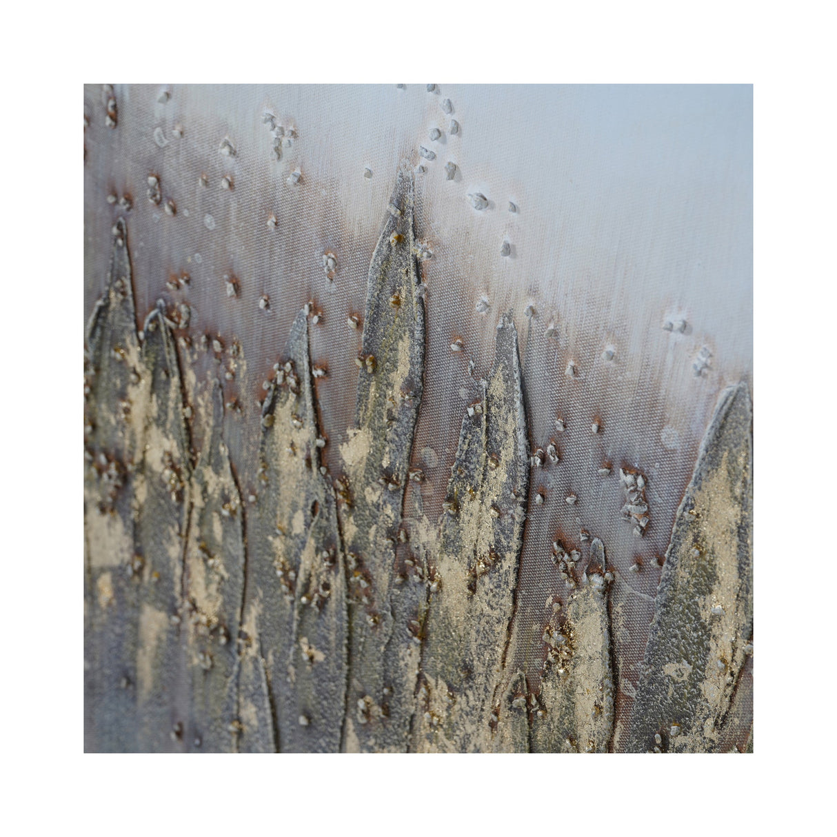 Abstract Golden Reeds Canvas - 150x75cm