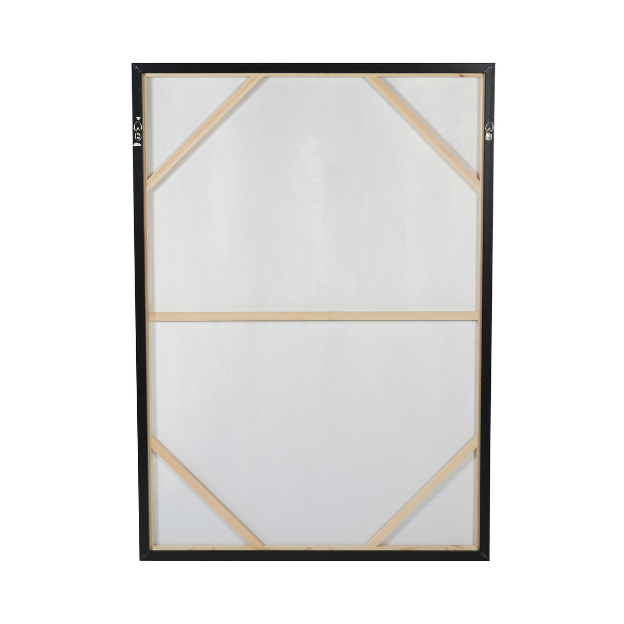 Urbanite Blue Distressed Foiled Framed Canvas - 100x140cm