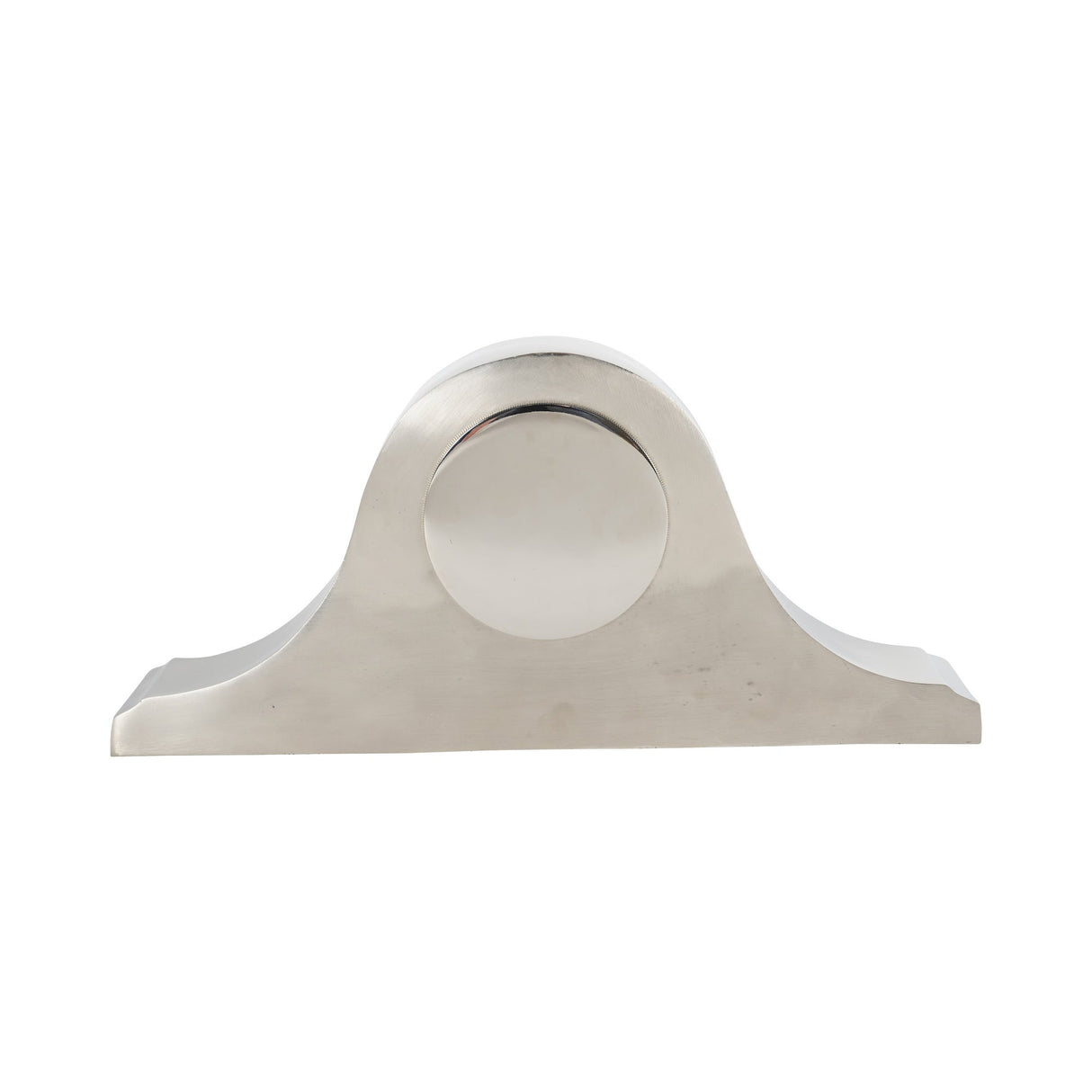 Retro Carriage Mantel Clock - Nickel