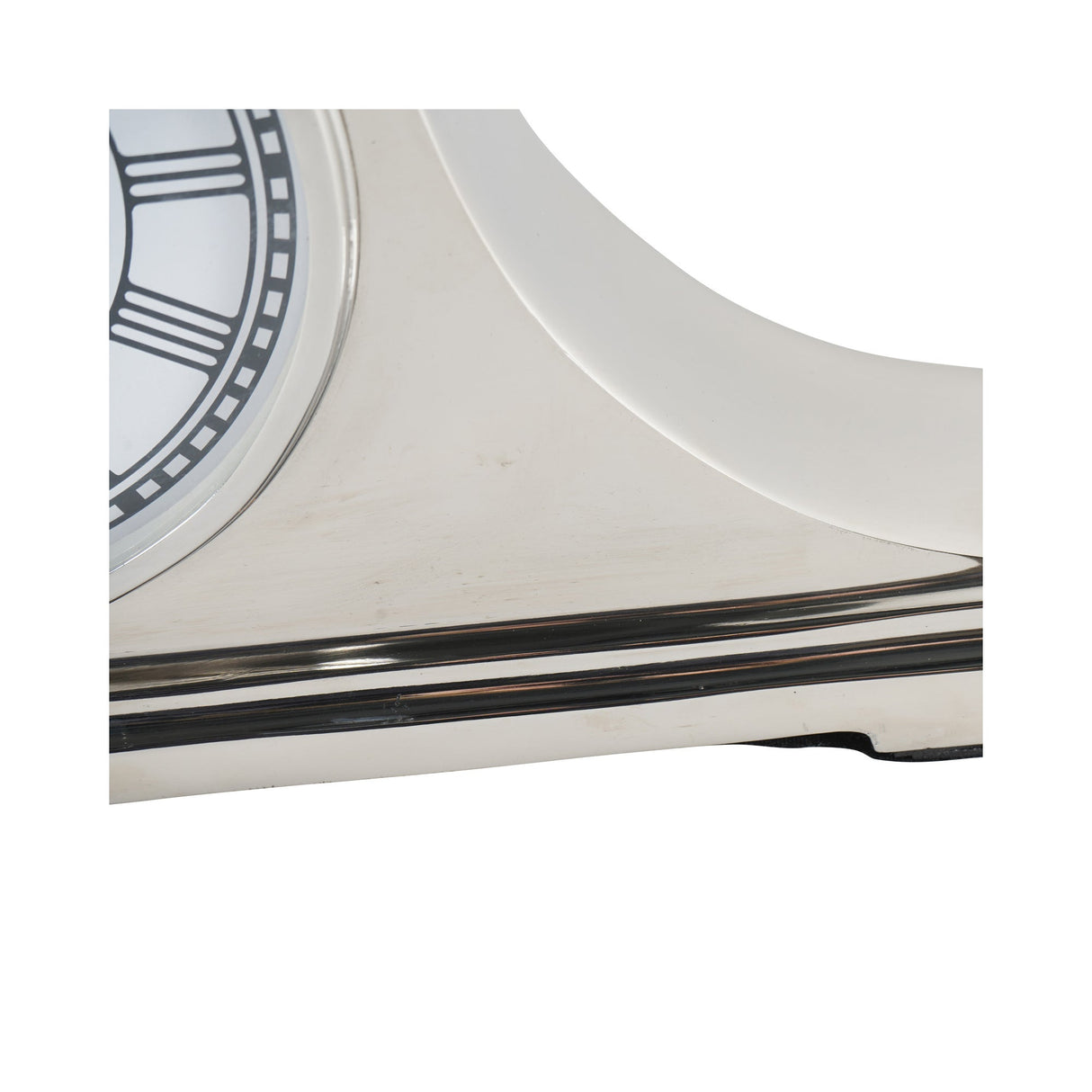Retro Carriage Mantel Clock - Nickel