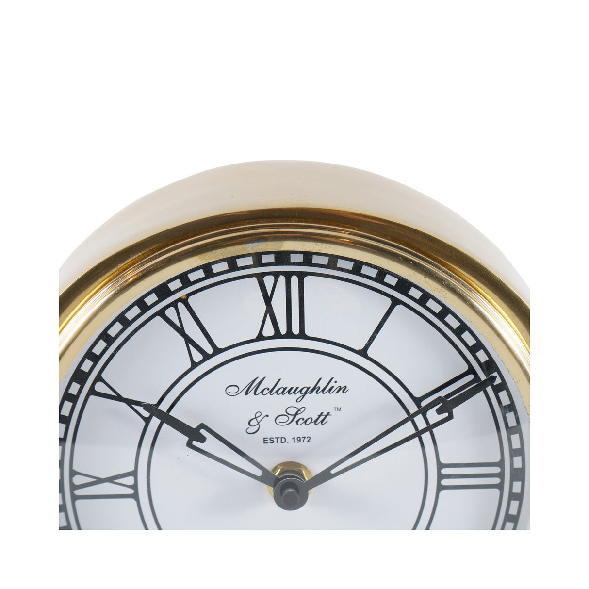 Retro Carriage Mantel Clock - Brass