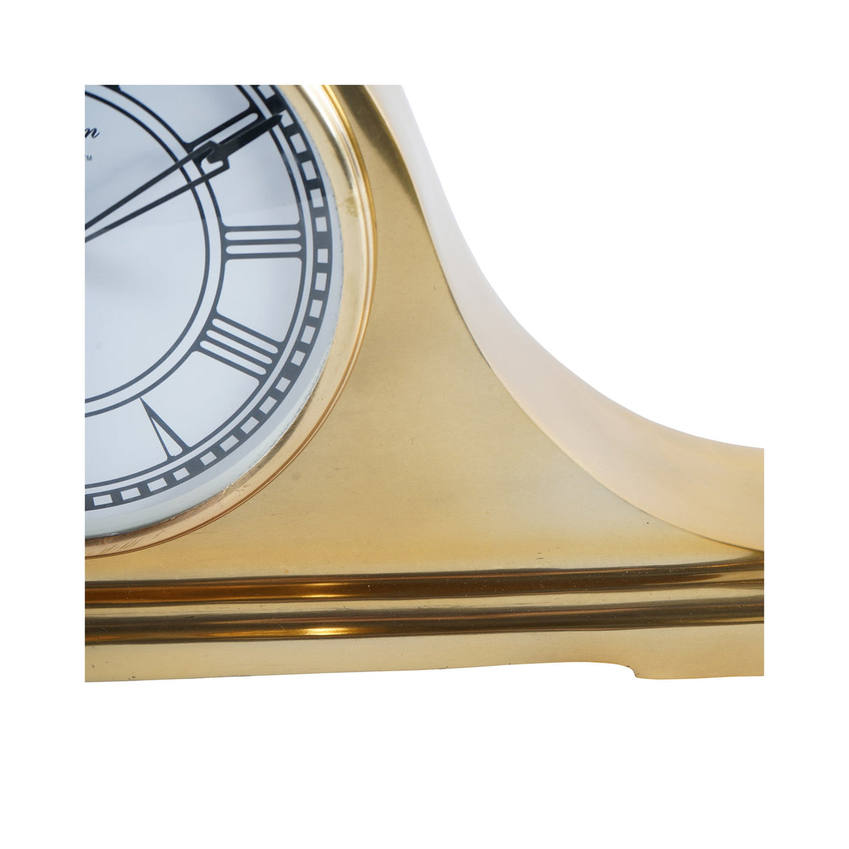 Retro Carriage Mantel Clock - Brass