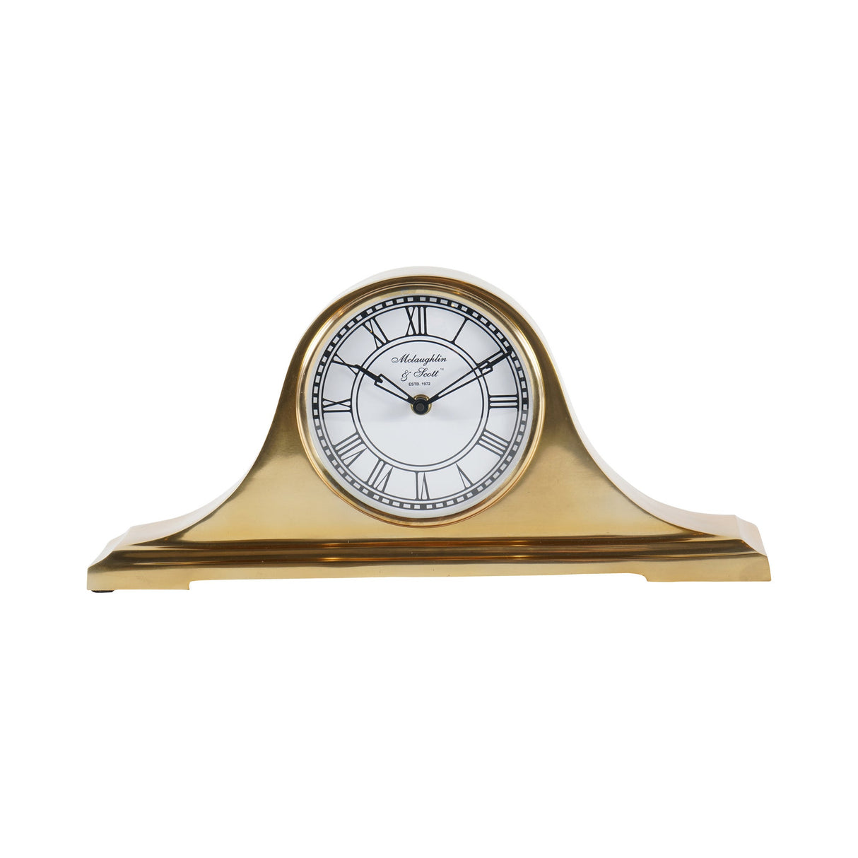 Retro Carriage Mantel Clock - Brass