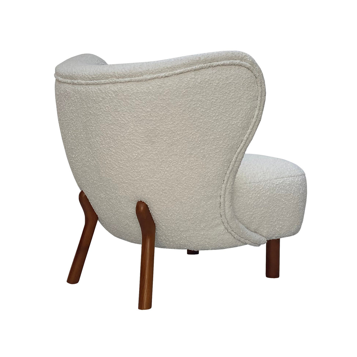 Lewis Wingback Boucle Occasional Chair - Cream