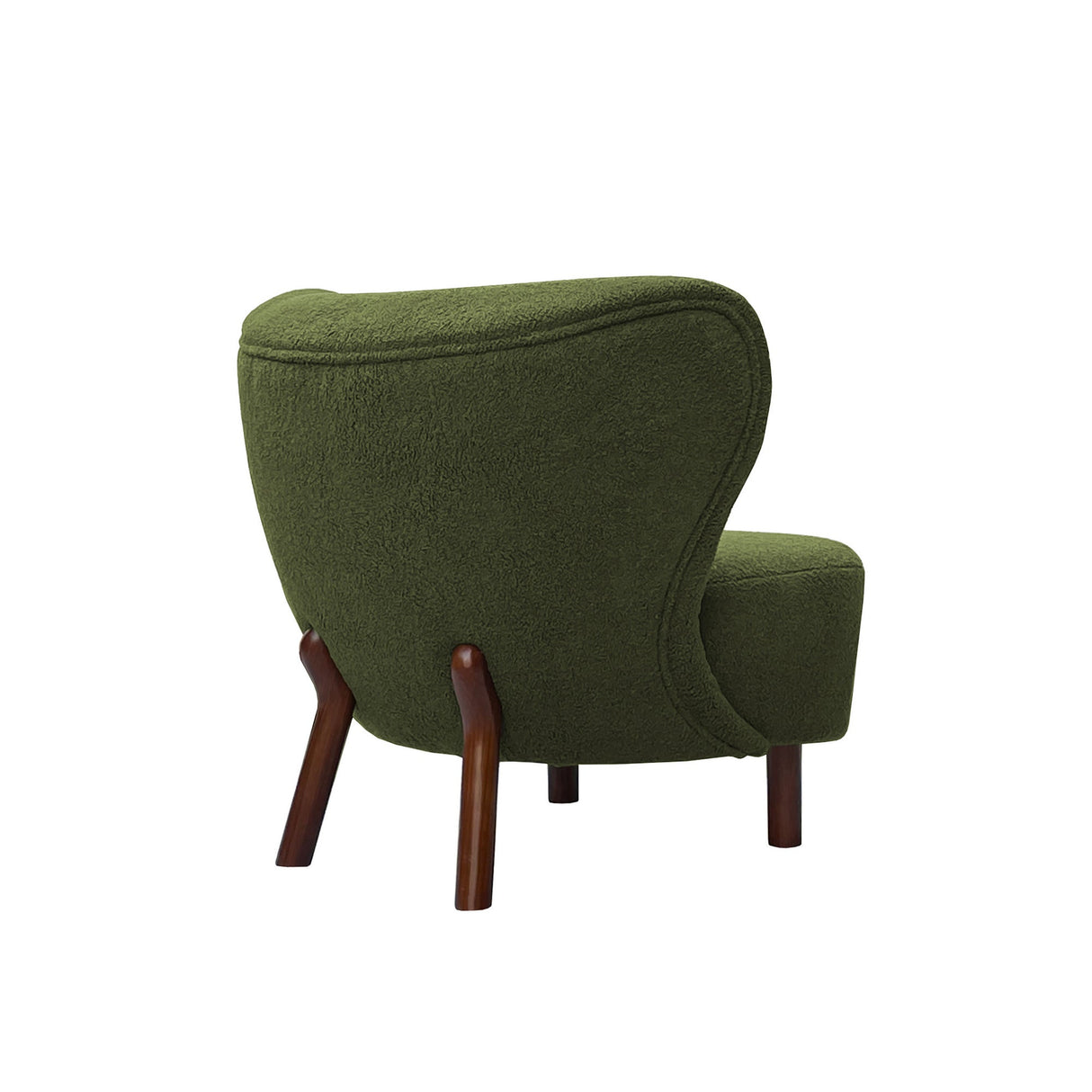 Lewis Wingback Boucle Occasional Chair - Hunter Green