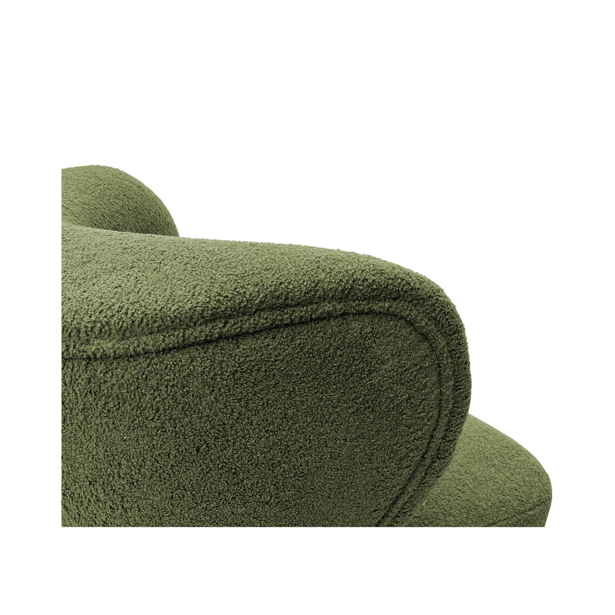 Lewis Wingback Boucle Occasional Chair - Hunter Green