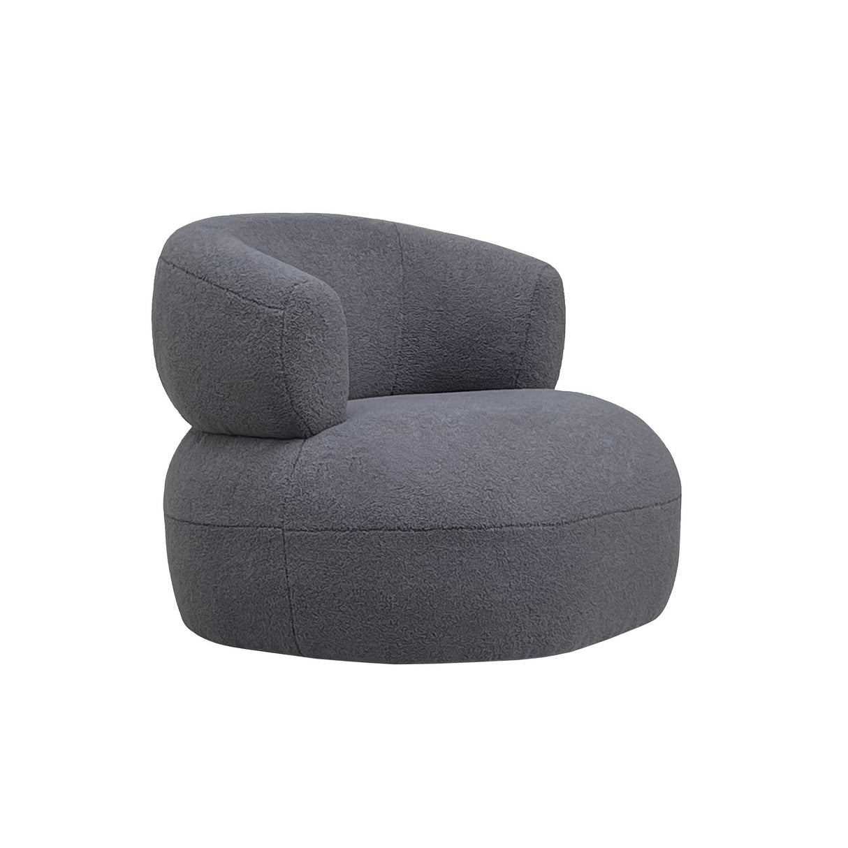 Luna Boucle Occasional Chair - Grey